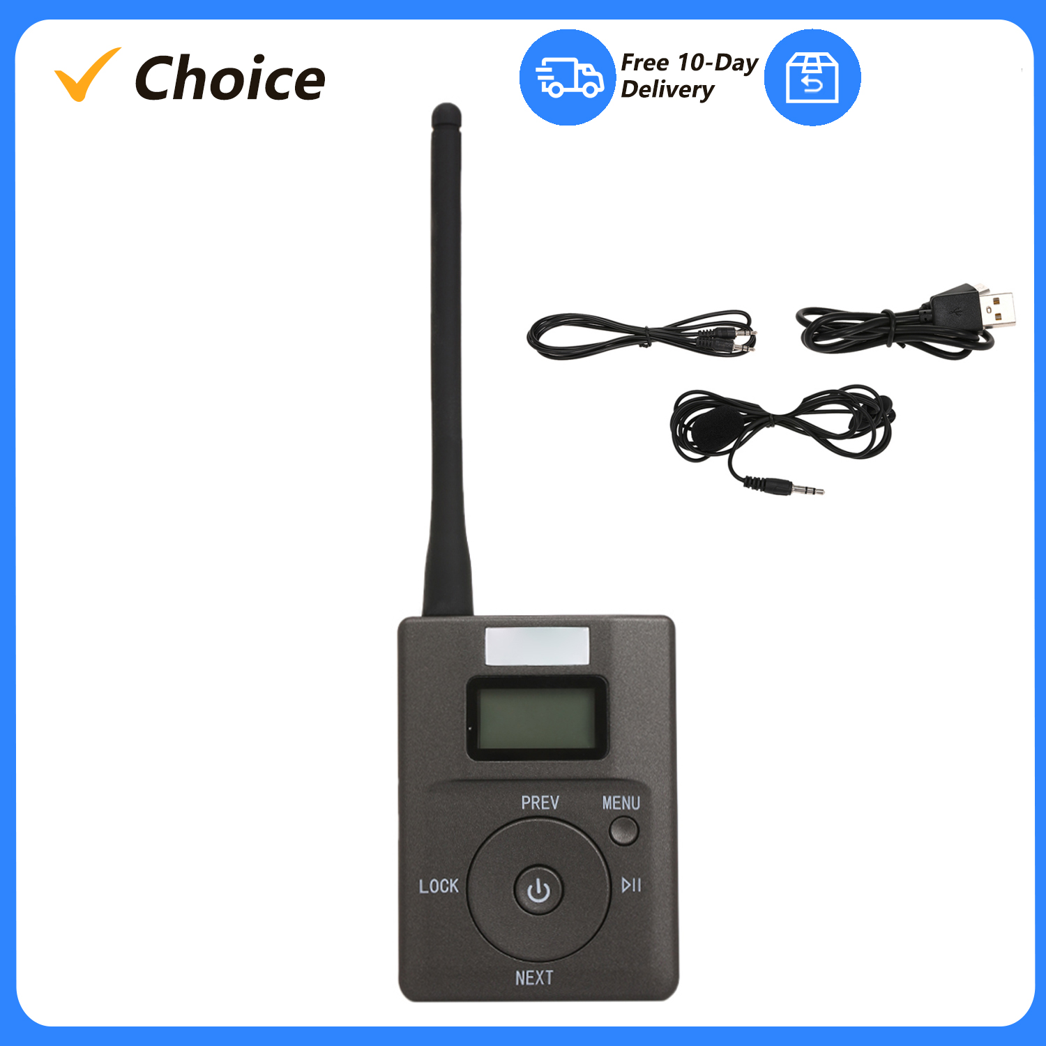 Platinum 8280 - HDR-831 Portable Stereo Digital FM Transmitter