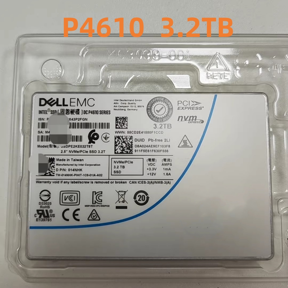 Original DC P4610 Series 1.6TB - đánh giá và giá U.2 Nvme Ssd 7.68Tb