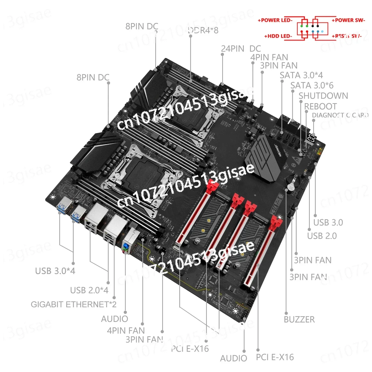 Mechanic X99 D8 MAX Main Board - đánh giá và giá E5 2699 V4